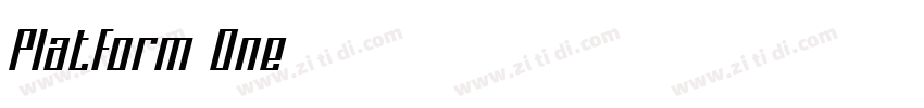 Platform One字体转换